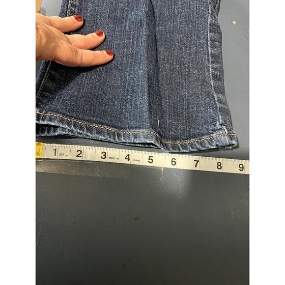 Old Navy Women's Dreamer Bootcut Jeans Size 14P petite Denim Cowgirl Western Ro - Picture 8 of 9